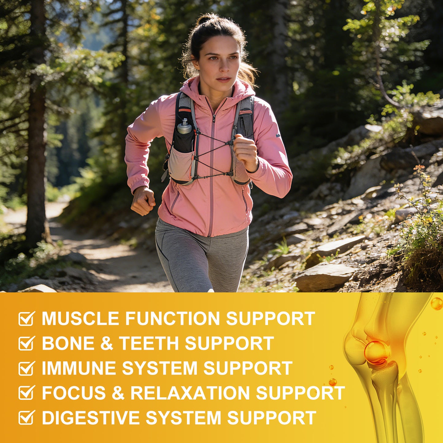 (2 Pack)Calcium Citrate 1200mg Liquid Supplement with Vitamin D3 for Women & Men - Calcium Magnesium Zinc D3 K2 Supplement for Bone, Teeth, Immune Support - Sugar Free, Vegan, Banana Flavor - 1 Fl Oz