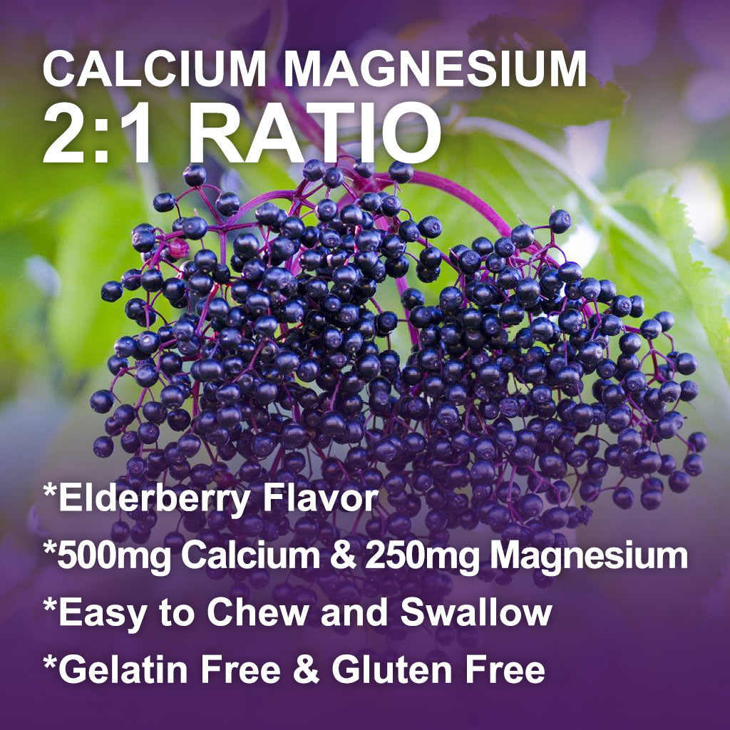 (1Pack) Calcium Magnesium Zinc Gummies with Vitamin D3 - High Absorption Complex Calcium Supplement with Sea Moss, Elderberry for Bone, Muscles, Immune, Mood & Sleep Support, Vegan - 60 Gummies